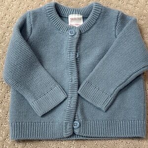 Hanna Andersson Blue Knit Cardigan